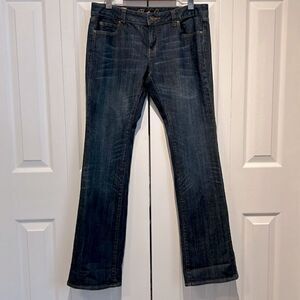 Roots “Chelsea” Blue Low Rise Boot Cut Jeans Size‎ 8
